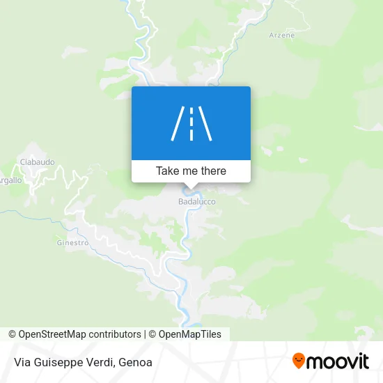 Via Guiseppe Verdi map