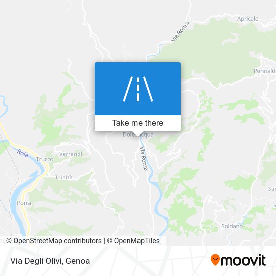 Via Degli Olivi map