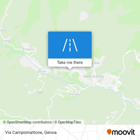 Via Campomattone map