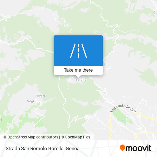 Strada San Romolo Borello map