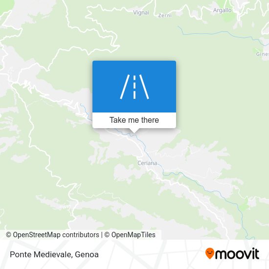 Ponte Medievale map