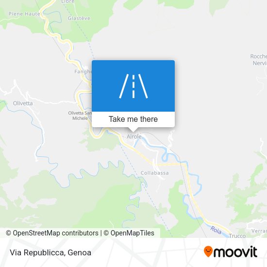 Via Republicca map