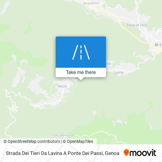 Strada Dei Tieri Da Lavina A Ponte Dei Passi map