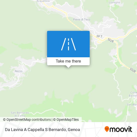 Da Lavina A Cappella S Bernardo map