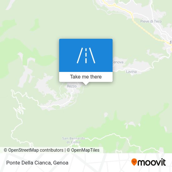 Ponte Della Cianca map