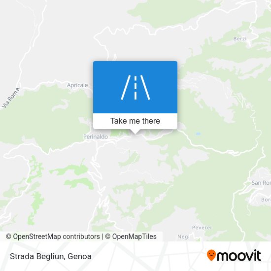 Strada Begliun map