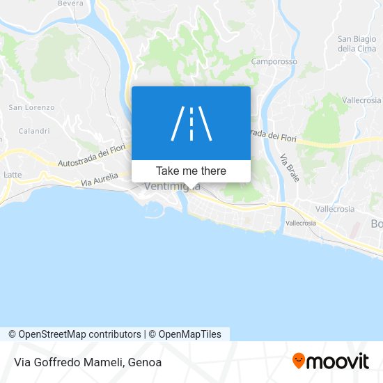 Via Goffredo Mameli map