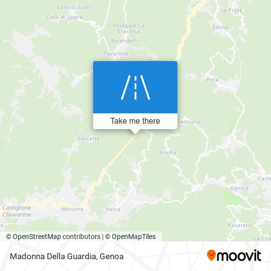 Madonna Della Guardia map