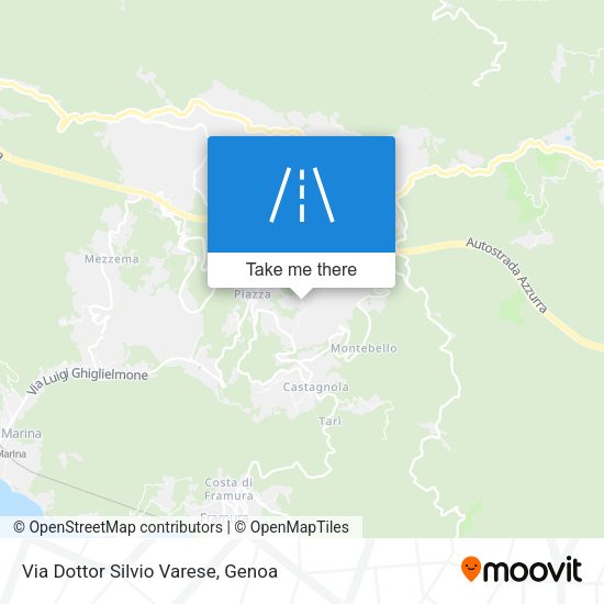 Via Dottor Silvio Varese map