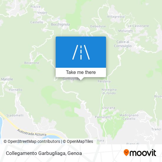 Collegamento Garbugliaga map