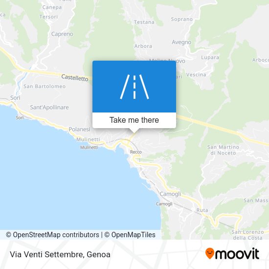 Via Venti Settembre map