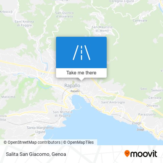 Salita San Giacomo map