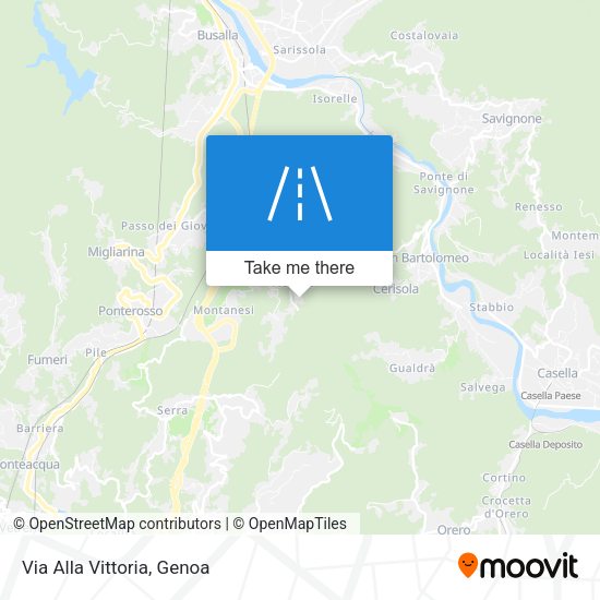 Via Alla Vittoria map