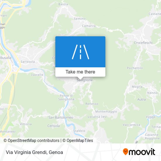 Via Virginia Grendi map
