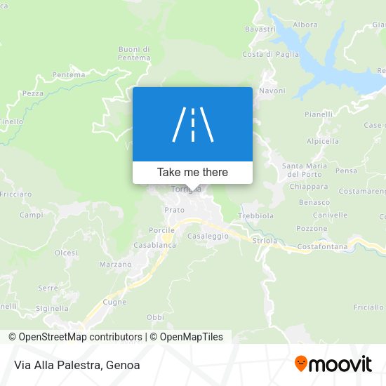 Via Alla Palestra map