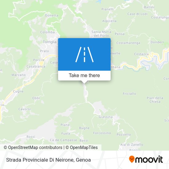 Strada Provinciale Di Neirone map