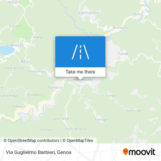 Via Guglielmo Barbieri map