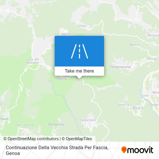 Continuazione Della Vecchia Strada Per Fascia map