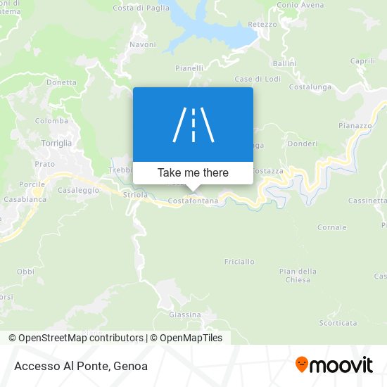 Accesso Al Ponte map