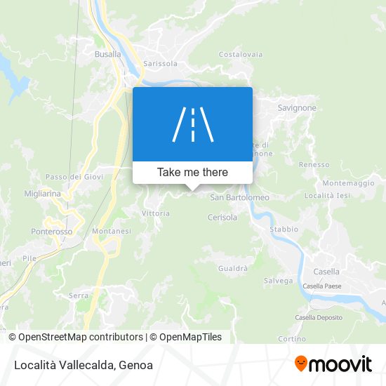 Località Vallecalda map