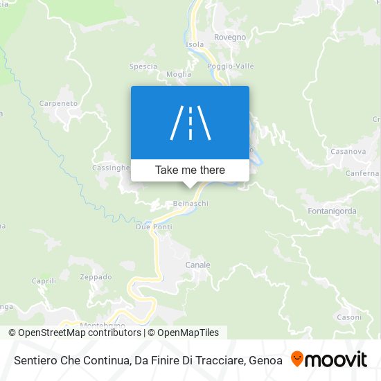 Sentiero Che Continua, Da Finire Di Tracciare map