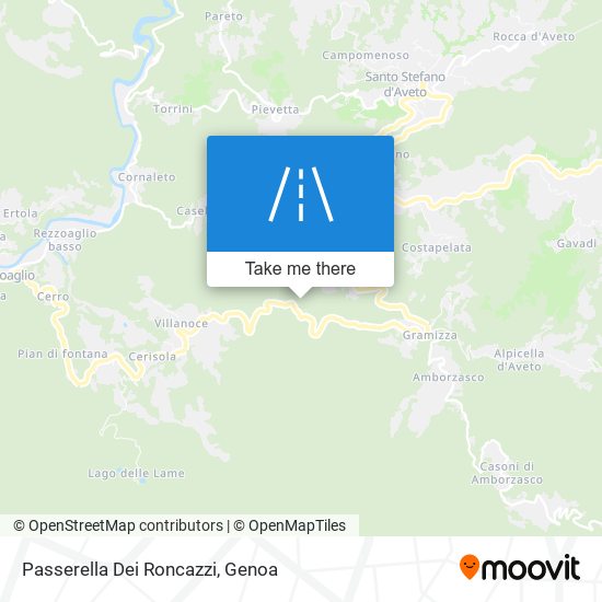Passerella Dei Roncazzi map