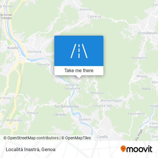 Località Inastrà map