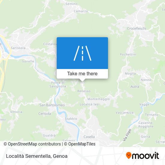 Località Sementella map
