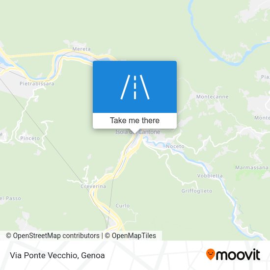 Via Ponte Vecchio map