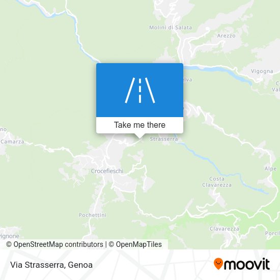 Via Strasserra map