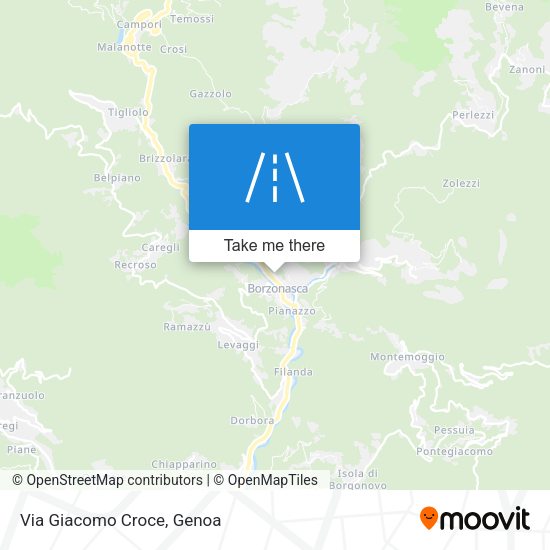 Via Giacomo Croce map