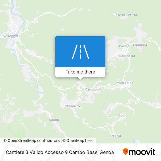 Cantiere 3 Valico Accesso 9 Campo Base map