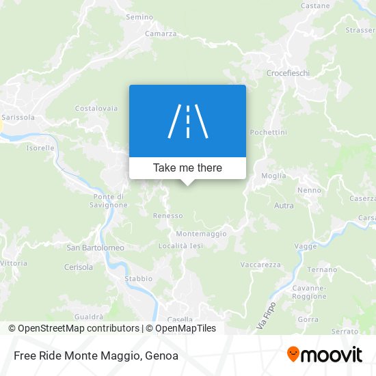 Free Ride Monte Maggio map