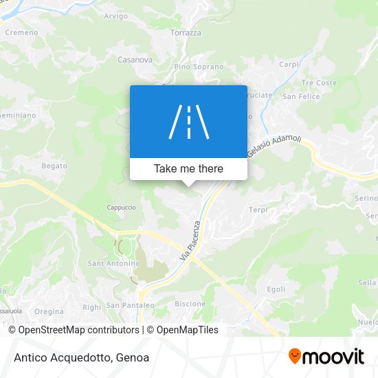 Antico Acquedotto map