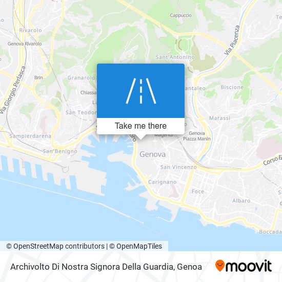 Archivolto Di Nostra Signora Della Guardia map