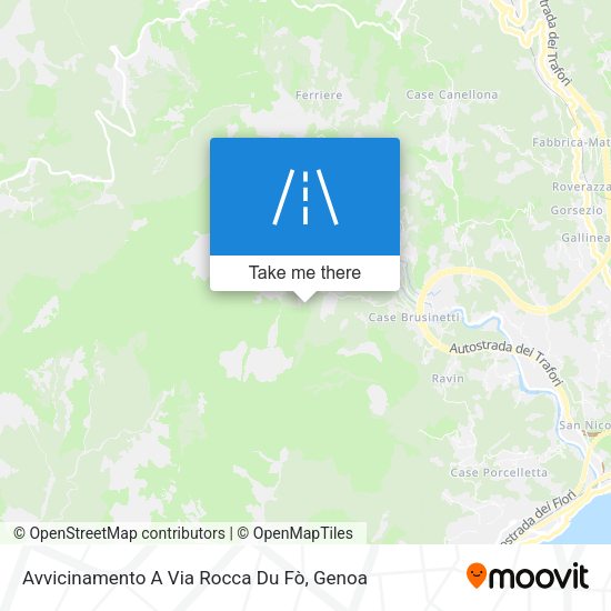 Avvicinamento A Via Rocca Du Fò map