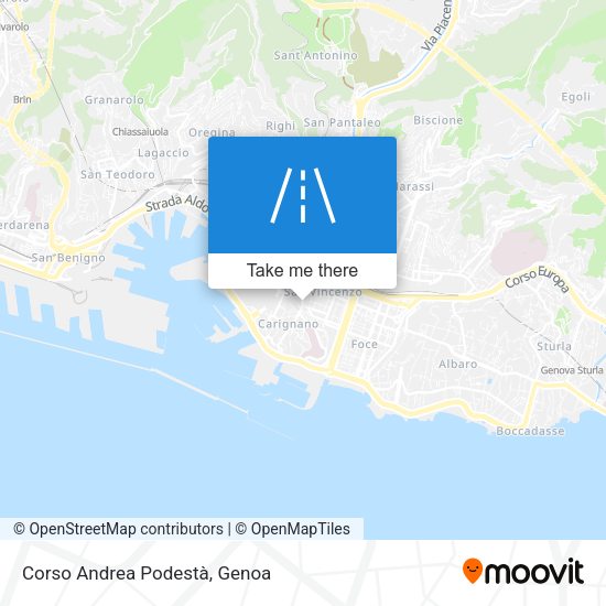Corso Andrea Podestà map