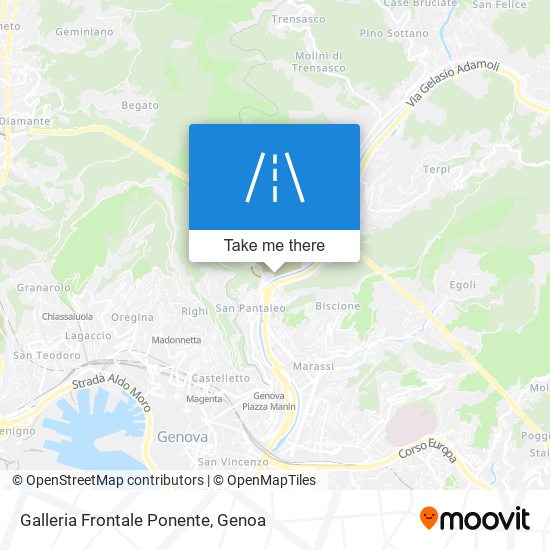 Galleria Frontale Ponente map