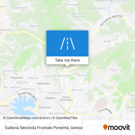 Galleria Seconda Frontale Ponente map