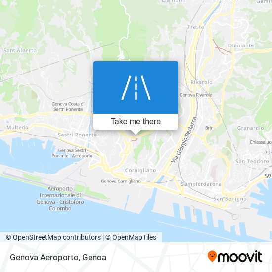 Genova Aeroporto map