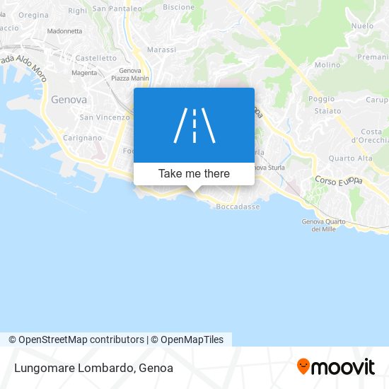 Lungomare Lombardo map