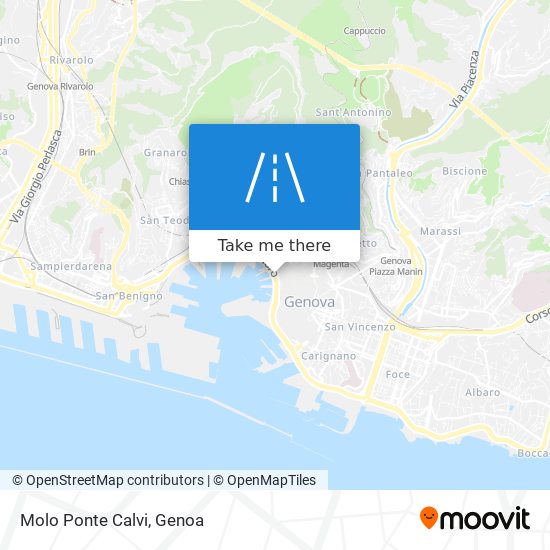 Molo Ponte Calvi map