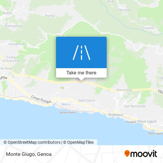Monte Giugo map