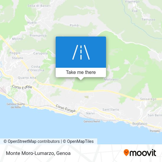 Monte Moro-Lumarzo map