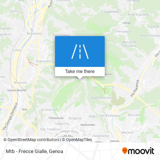 Mtb - Frecce Gialle map