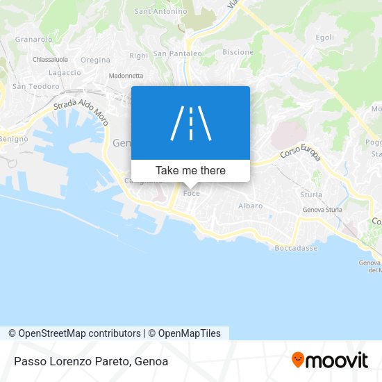 Passo Lorenzo Pareto map