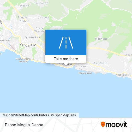 Passo Moglia map