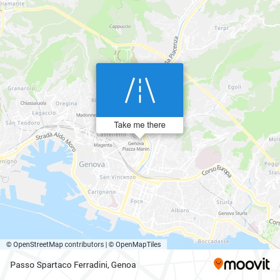 Passo Spartaco Ferradini map