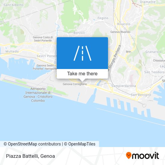 Piazza Battelli map