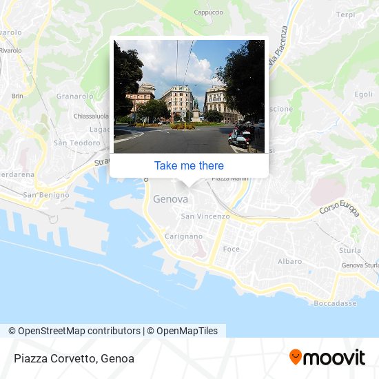 Piazza Corvetto map